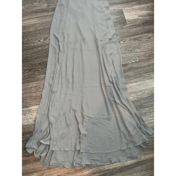 NWT Show Me Your Mumu Godshaw Goddess Gown Bridesmaid Dress Charcoal Size L - Picture 6 of 12